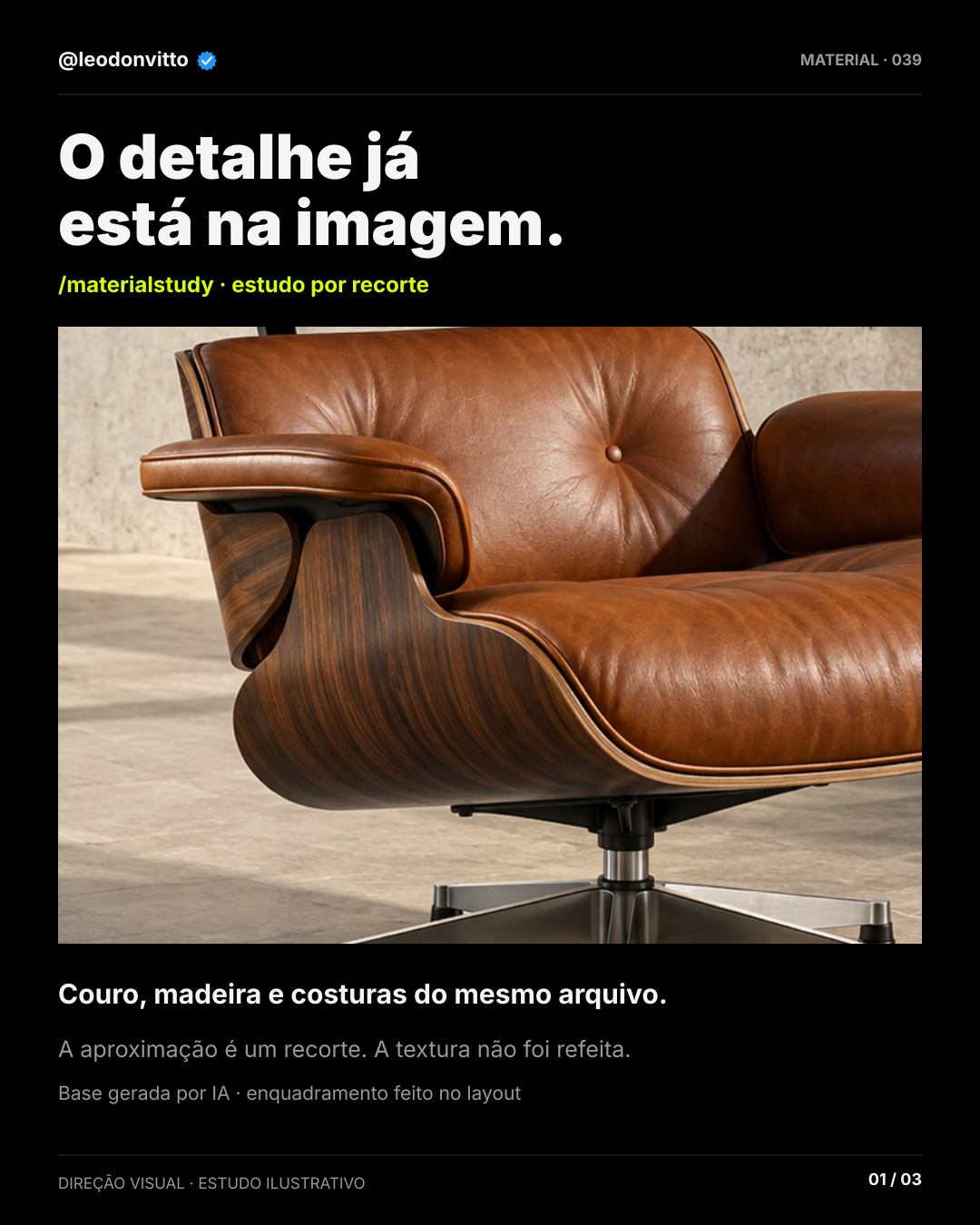 O detalhe já está na imagem. — slide 1 de 3