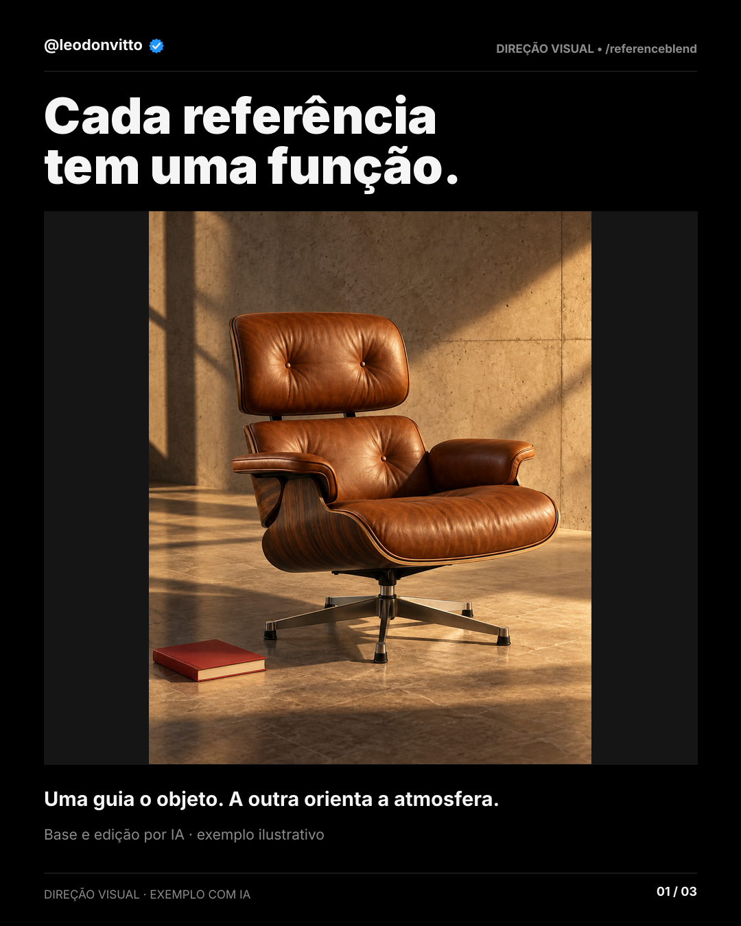 Cada referência tem uma função. — slide 1 de 3