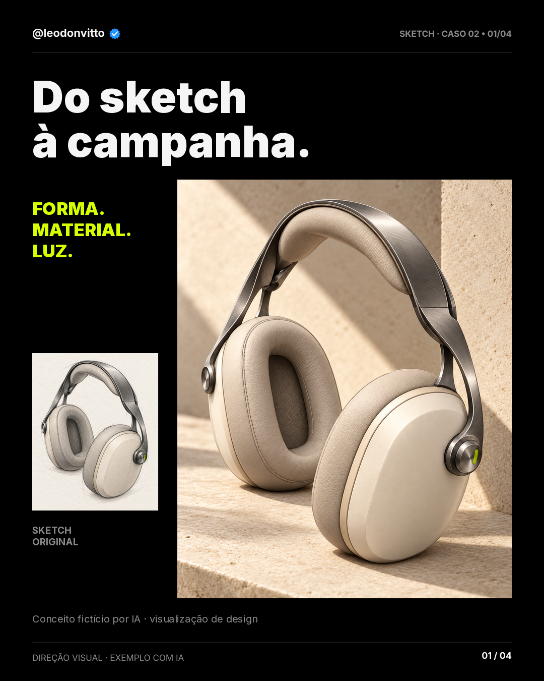 Do sketch à campanha. — slide 1 de 4