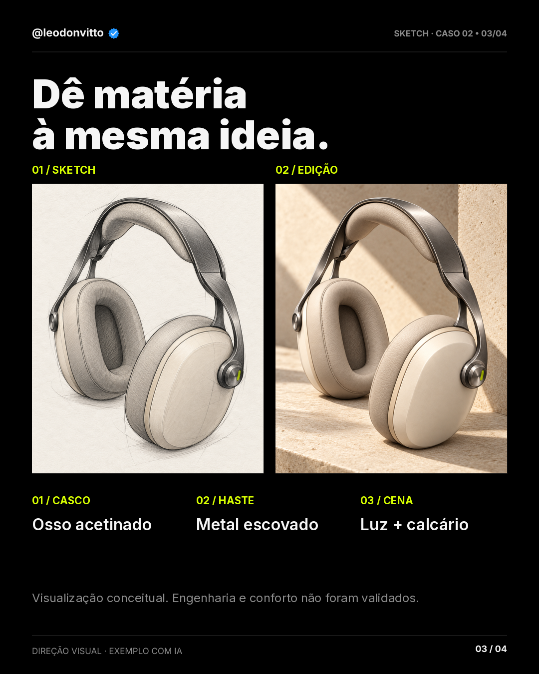 Do sketch à campanha. — slide 3 de 4