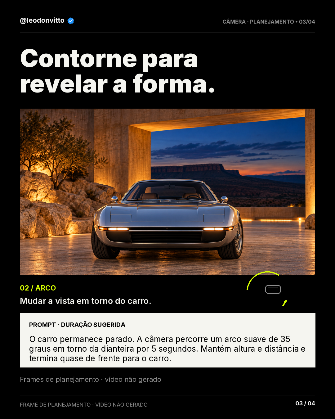 A câmera também conta a história. — slide 3 de 4
