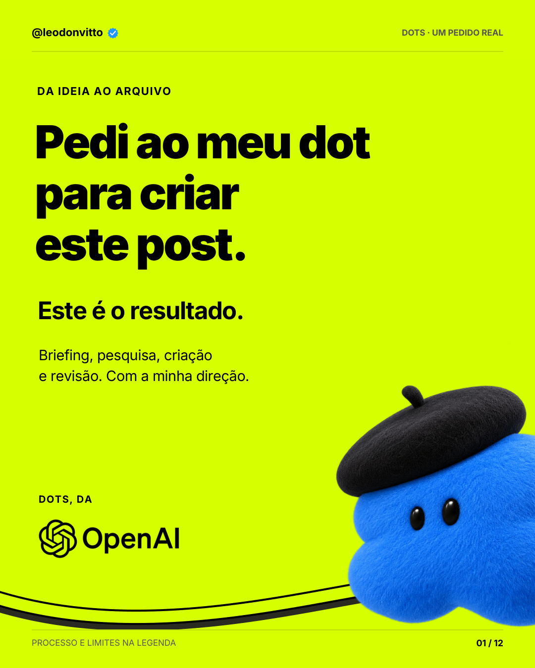 Pedi ao meu dot para criar este post — slide 1 de 12