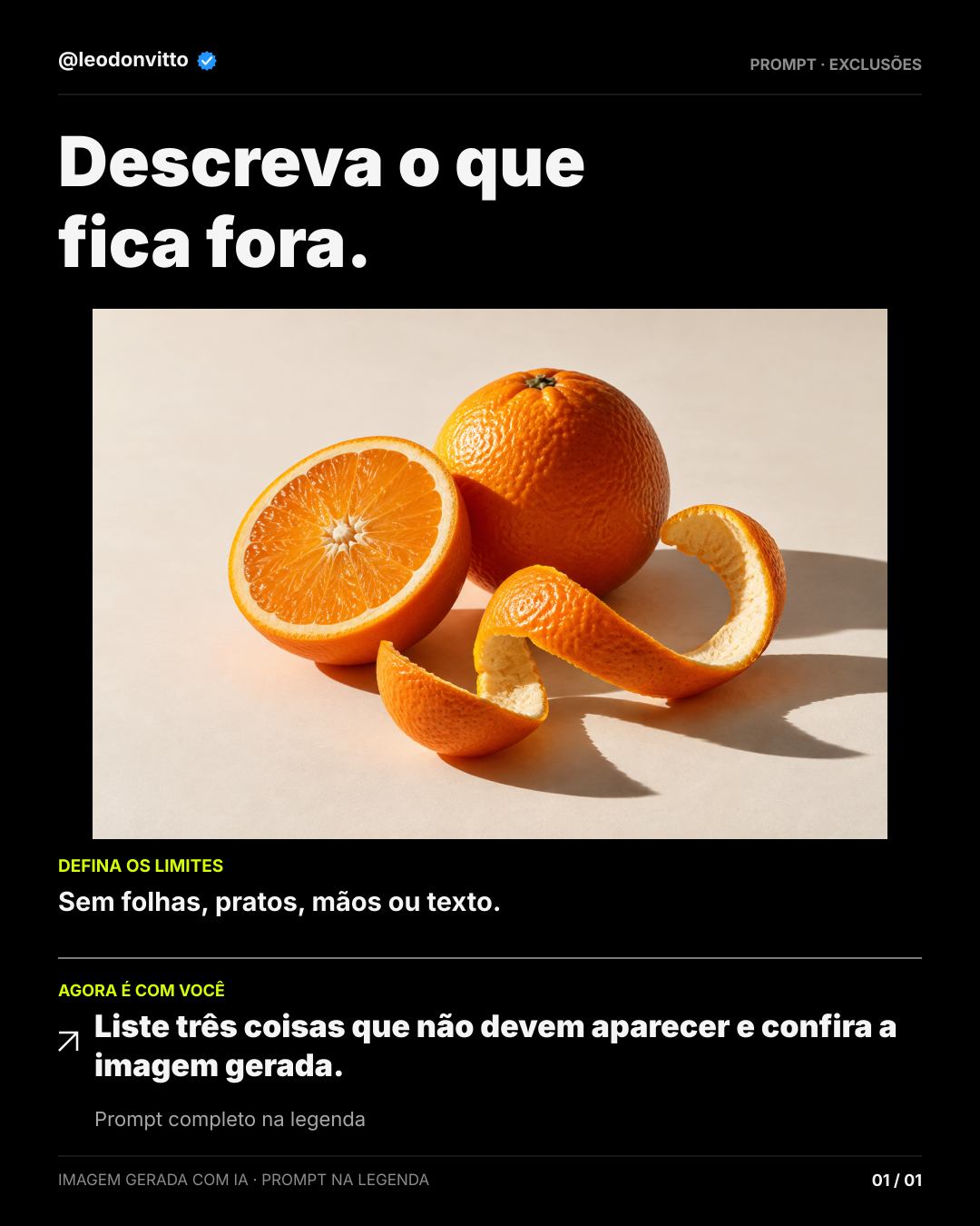 Descreva o que fica fora. — slide 1 de 1