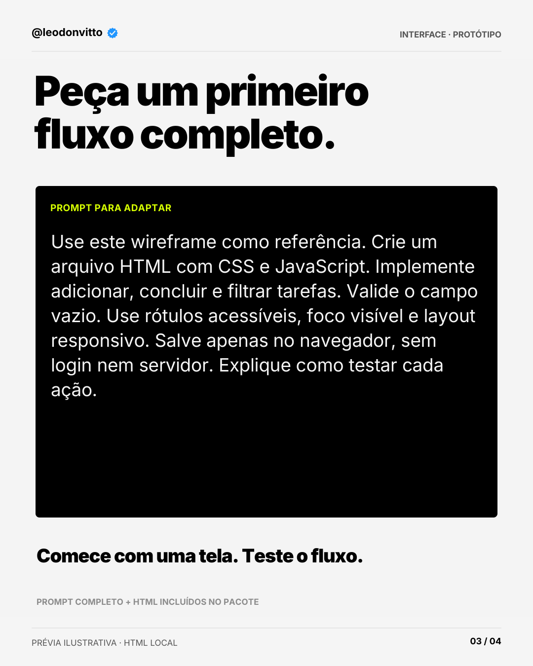 Do rascunho ao protótipo — slide 3 de 4