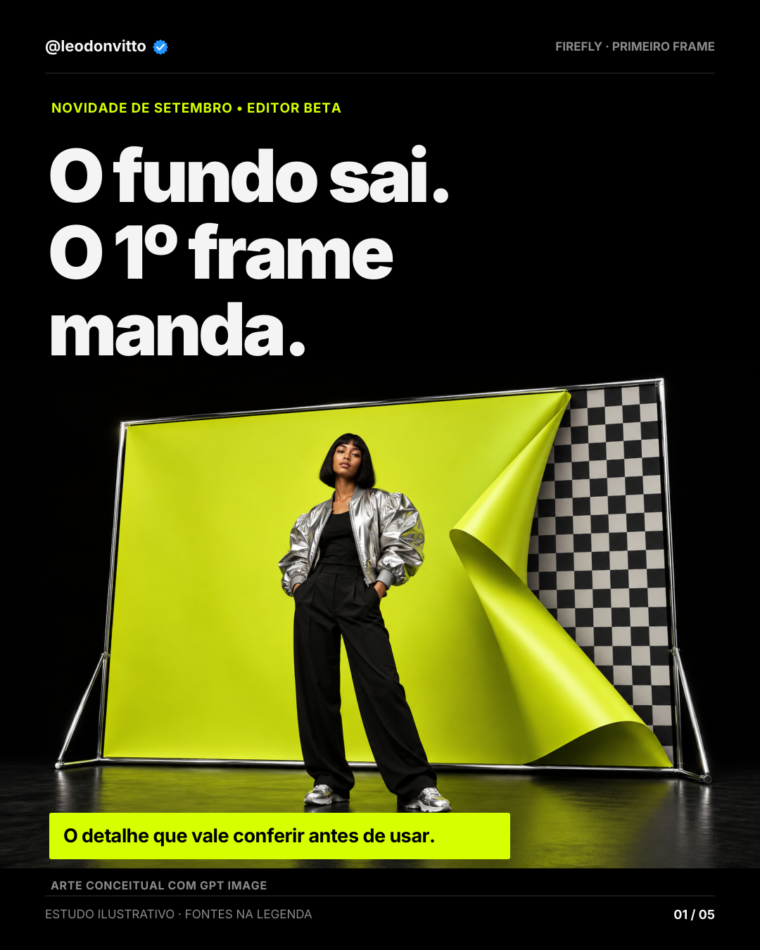 Firefly: primeiro frame — slide 1 de 5
