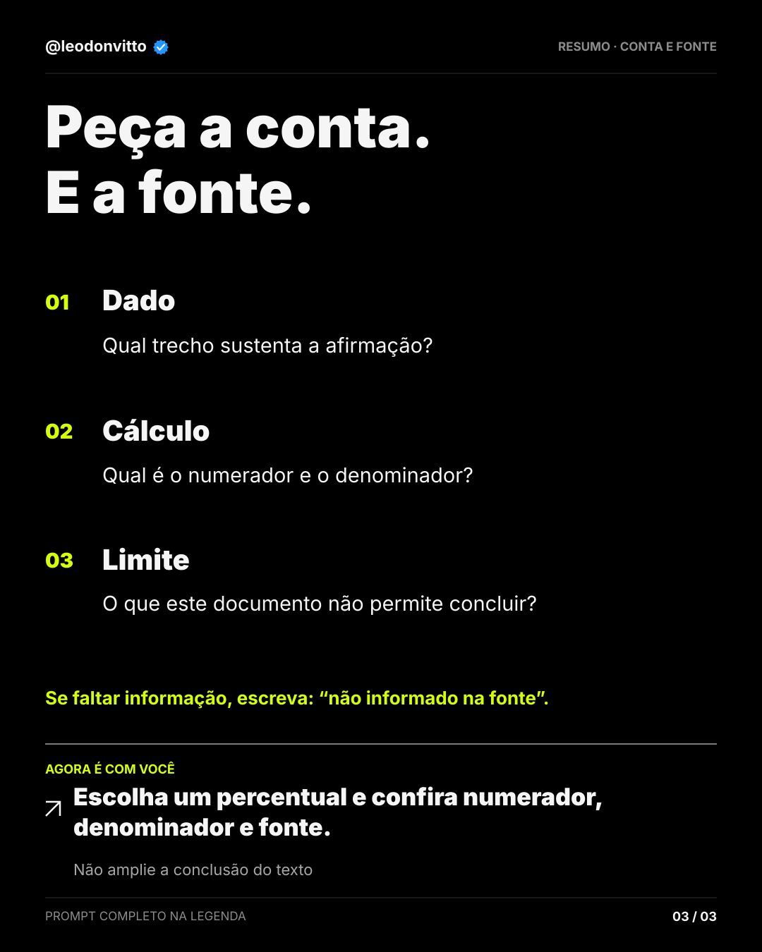 90% de quem? — slide 3 de 3