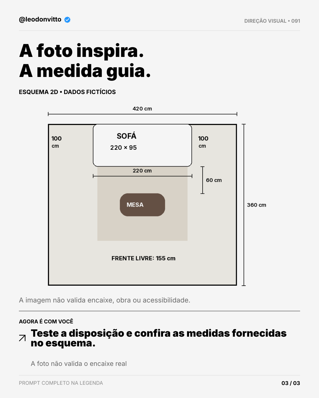 Foto de sala → simulação de mobiliário — slide 3 de 3