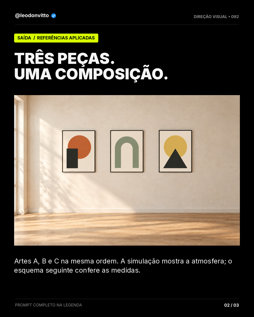 Artes e medidas → galeria de parede — slide 2 de 3