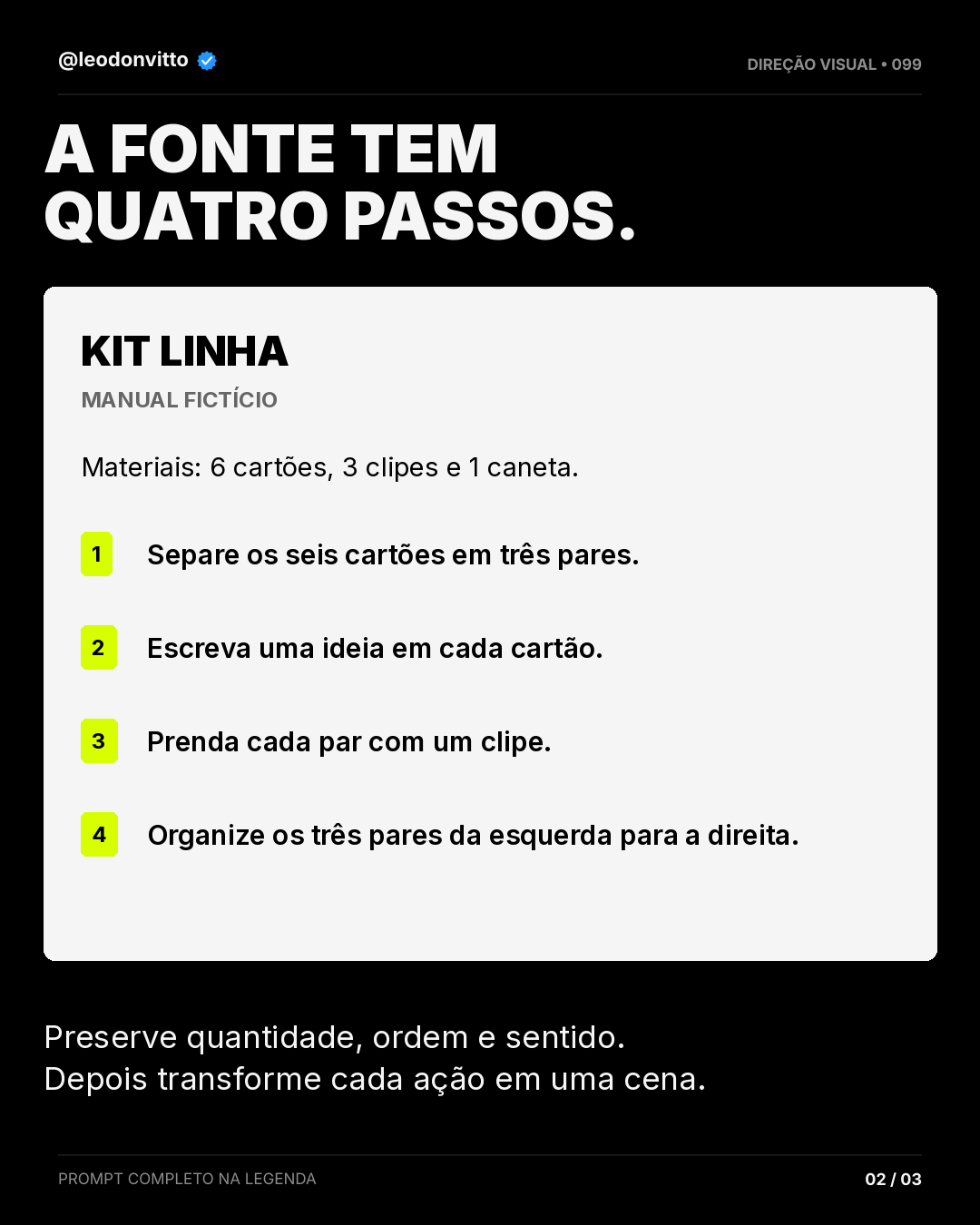 Do manual ao pôster editável — slide 2 de 3