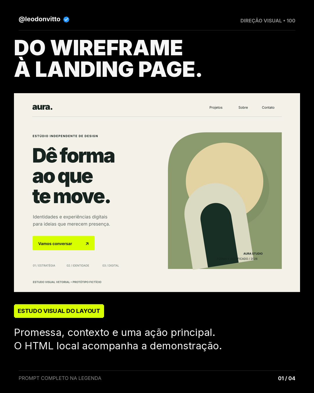 Do wireframe à landing page — slide 1 de 4