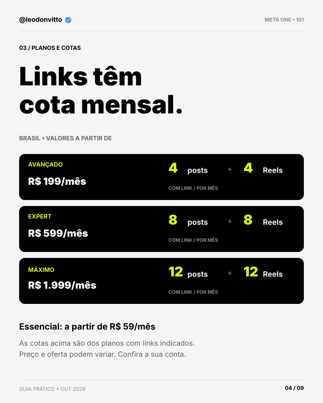 Meta One: o que muda no Instagram? — slide 4 de 9