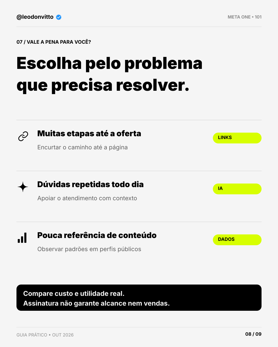 Meta One: o que muda no Instagram? — slide 8 de 9